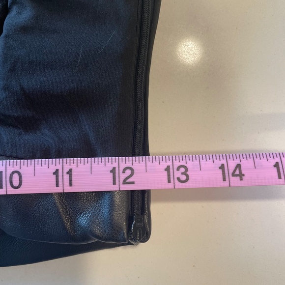 WAYF Black Talia Rodeo Drive Faux Leather Ruched Cami Crop Top – Size S - Picture 12 of 16